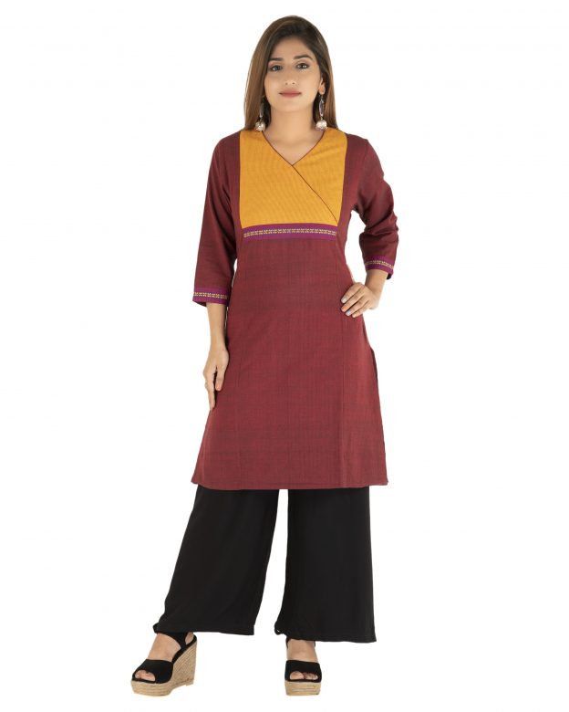 Handwoven Cotton Regular Fit Casual Kurti
