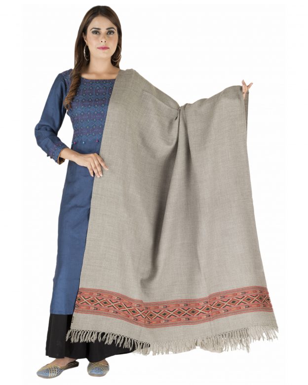 Handmade Woolen Chasm Multicolor Shawl