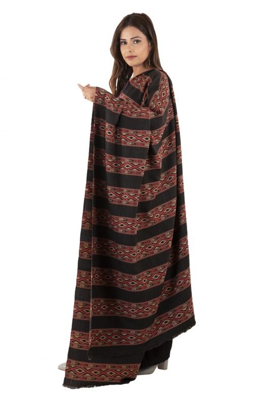 Wool All Over Border Shawl (Himachal Pradesh)