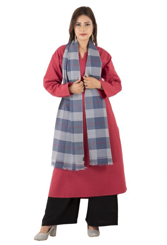 Scottish Check Wool Muffler