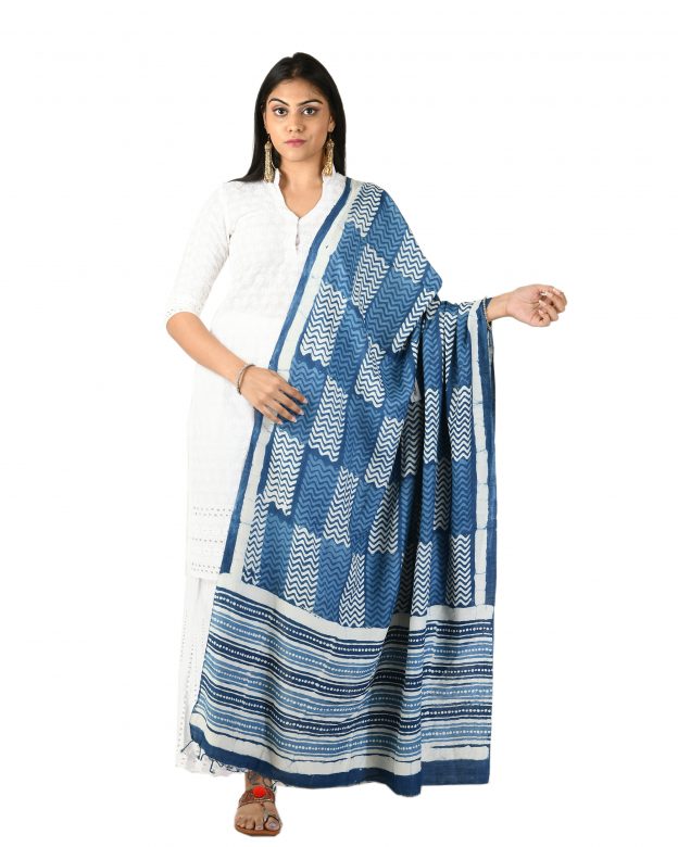 Womens Handwoven Tassar Silk Multicolor Freesize Dupatta