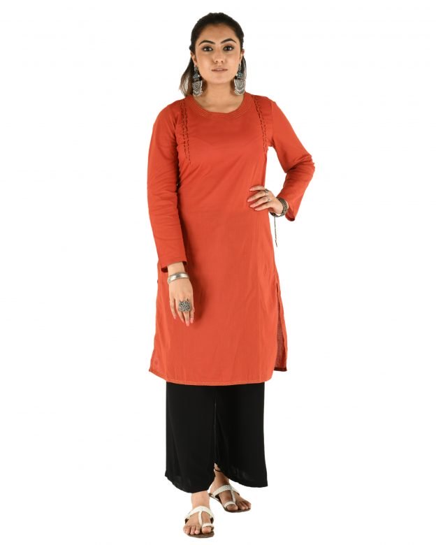 Handwoven Cotton Regular Fit Casual Kurti