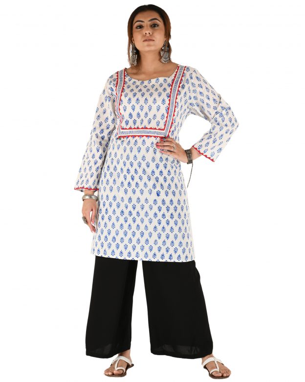 Handwoven Cotton Regular Fit Casual Kurti