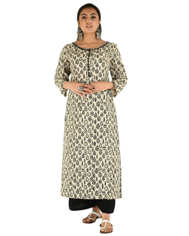 Handwoven Cotton Regular Fit Casual Kurti