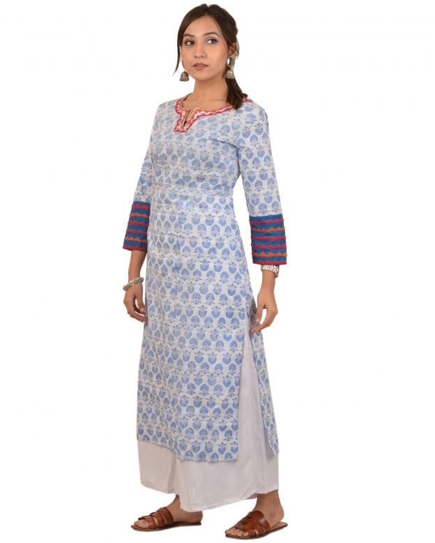 Handwoven Cotton Regular Fit Casual Kurti