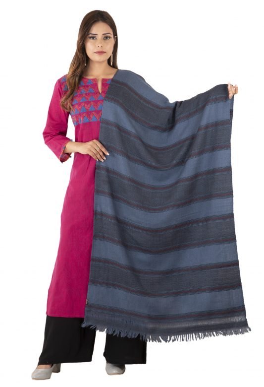 Pure Wool Multi Color Stole (Himachal Pradesh)