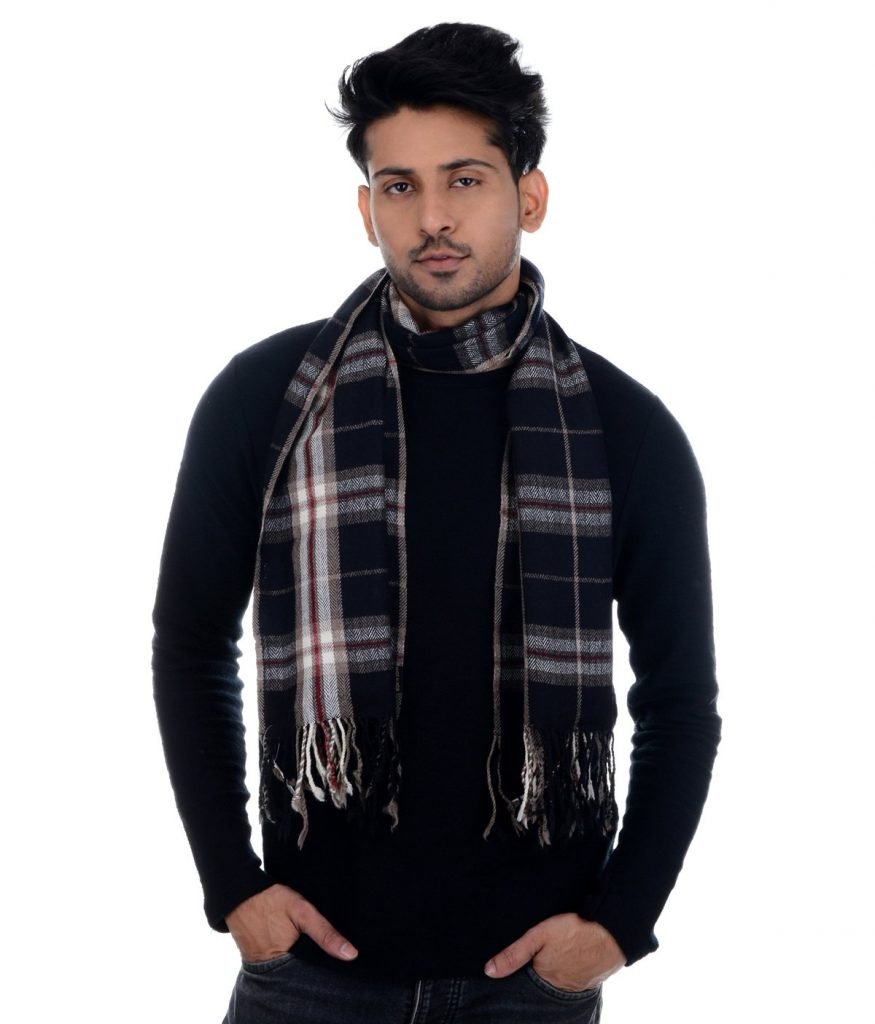Handwoven Muffler Wool Multicolor Scottish Chack : Hp