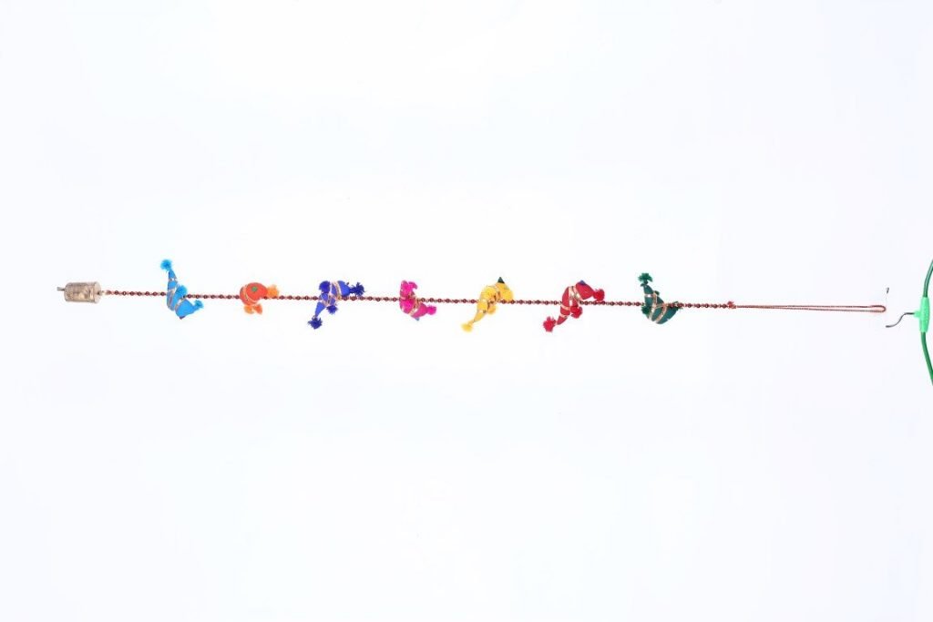 7 Parrot line Hand Crafted Door Hanging