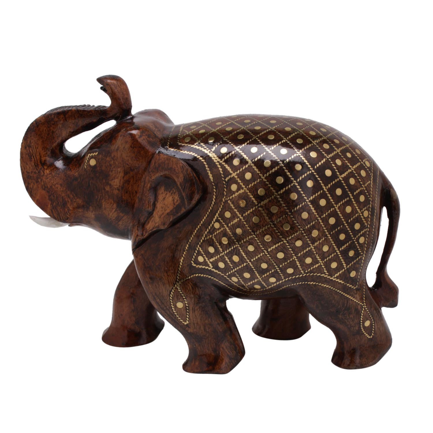 Hand Crafted Wooden Elephant Statue