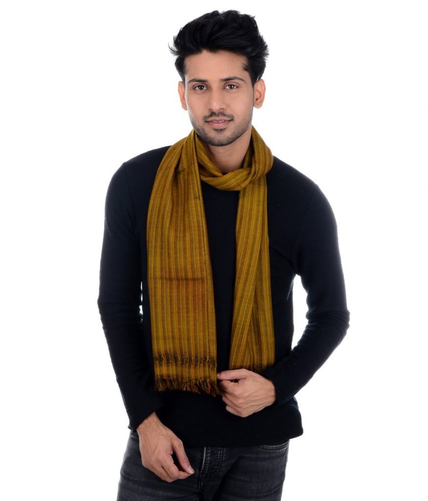 Handwoven Muffler - Sheep Wool Multicolor : HP