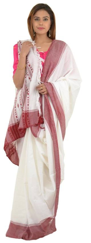 White Cotton Saree