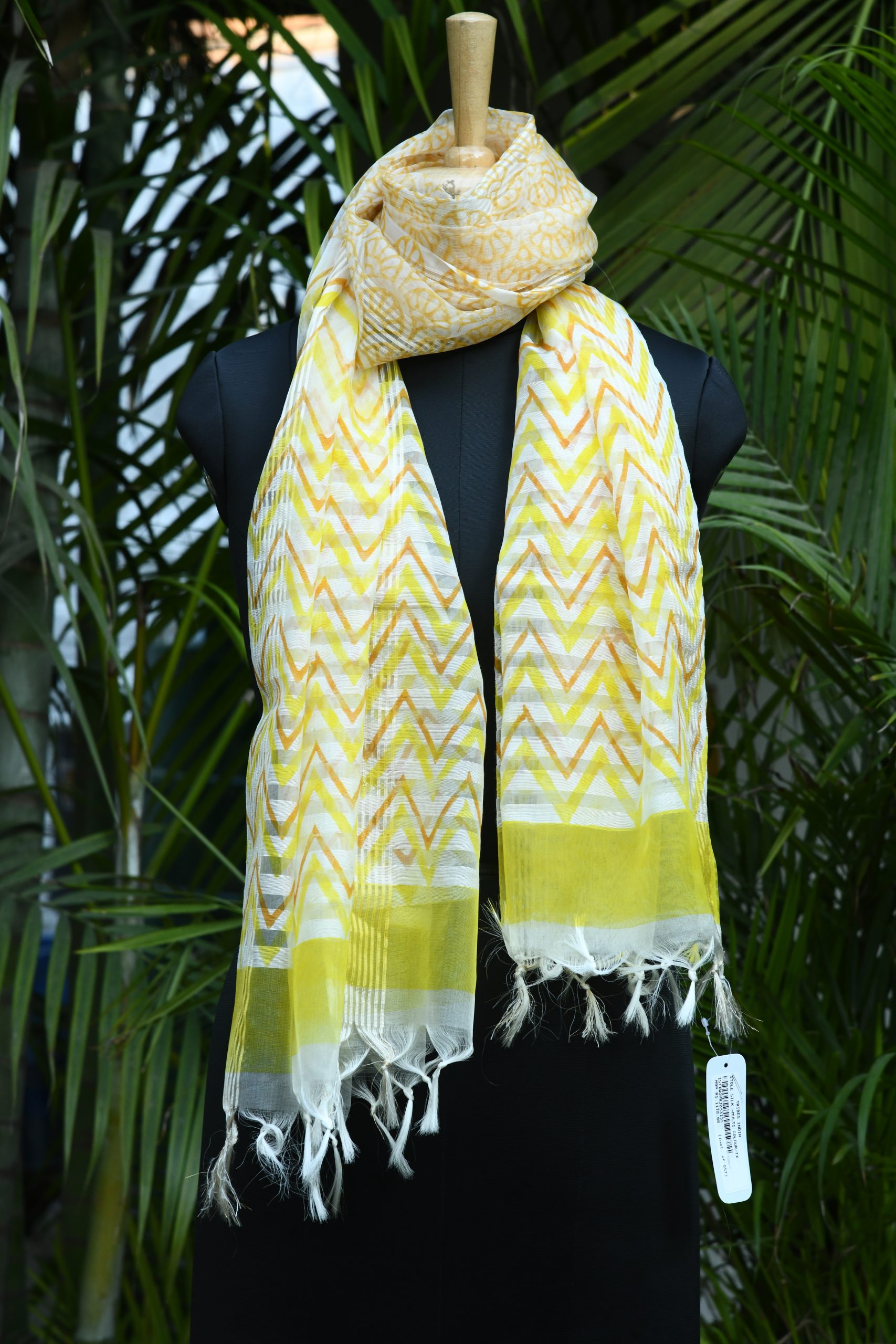 Multicolour Silk Stole For Women