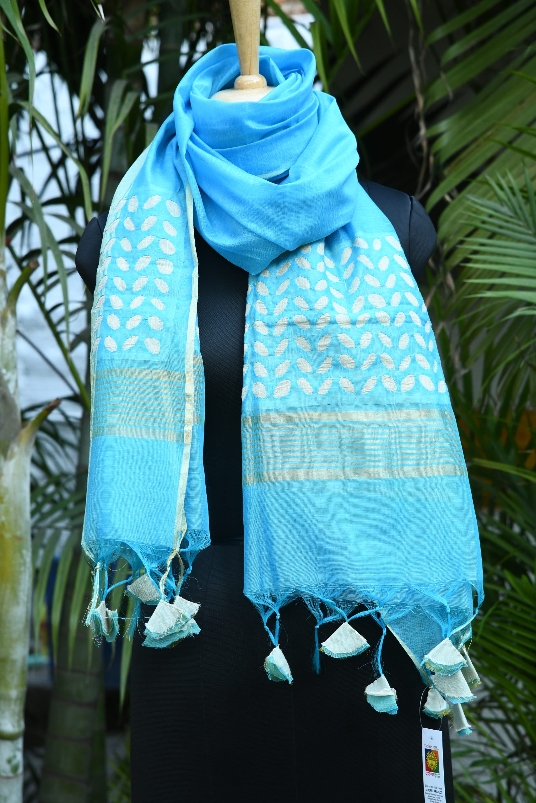 Applique Cut Work Dupatta For Women