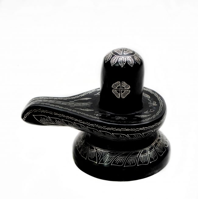 Bidri Ling Pind – Tarkashi Star Work | Handcrafted Silver Inlay Metalware from Bidar