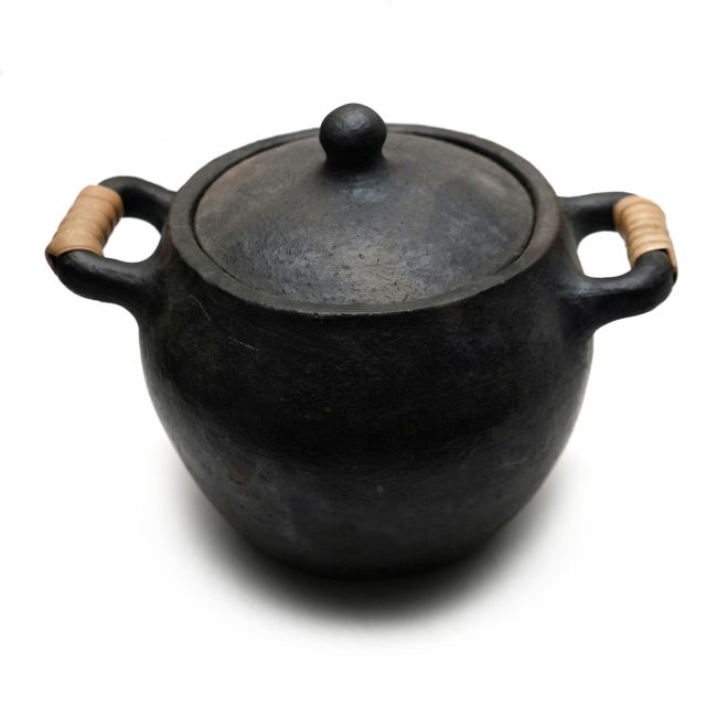Longpi Black Pottery Japanese Stew Pot (S)