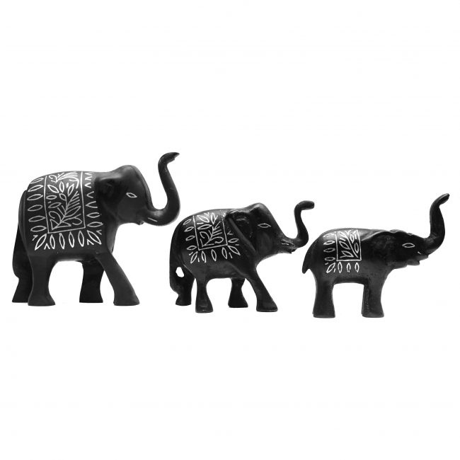 Three Elephant Family Pair