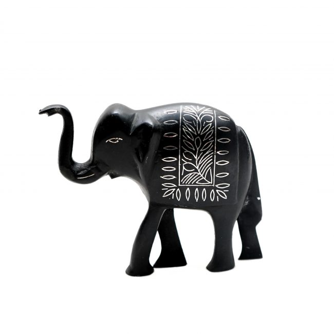 Bidri Handcrafted Elephant – Traditional Silver Inlay Figurine | Tribes India