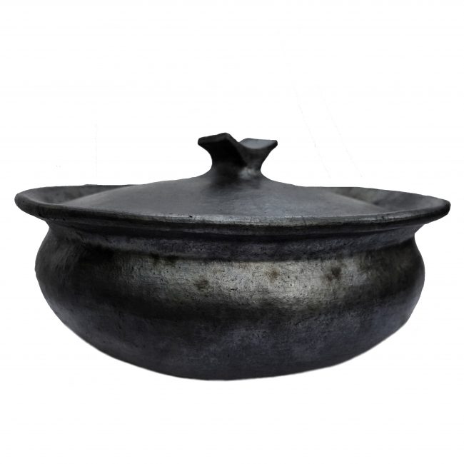Longpi Handcrafted Large Lasotham Pot-Traditional Naga Black Pottery | Tribes India