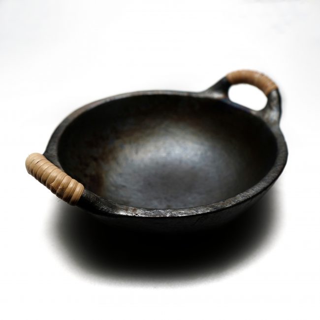 Longpi Black Pottery Large Wok | Tribes India