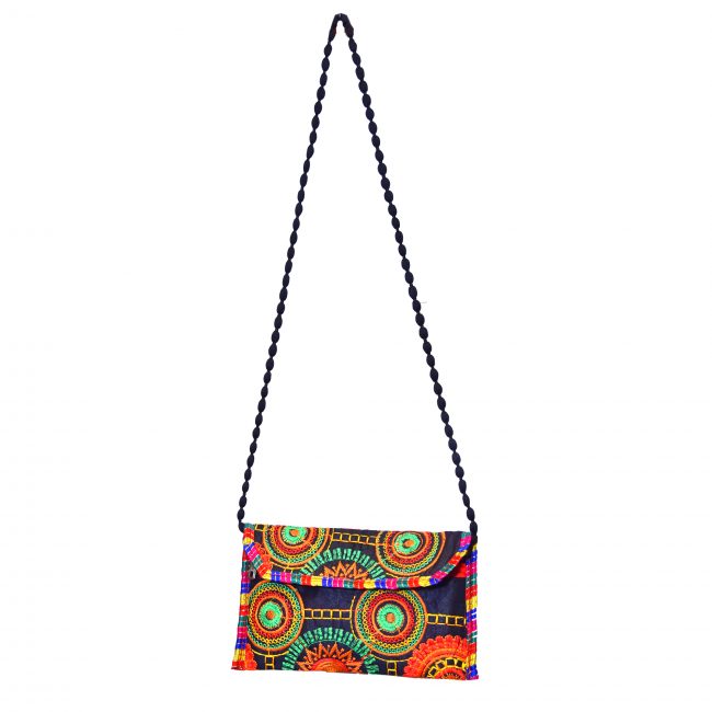 Handcrafted Cotton Black Bag (PVTG)