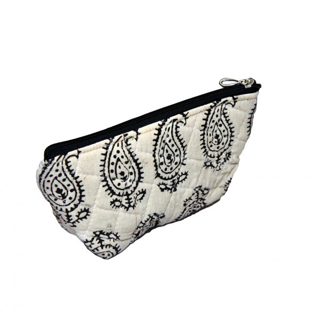 Handcrafted Cotton & Spoange Yellow Toilet Kit Bag