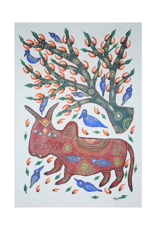 Handcrafted Multicolor Gond Paper Painting