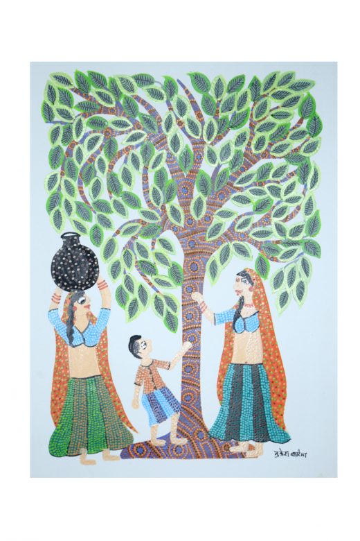 Handcrafted Multicolor Gond Paper Painting