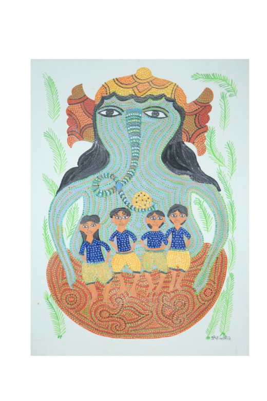 Handcrafted Multicolor Gond Paper Painting