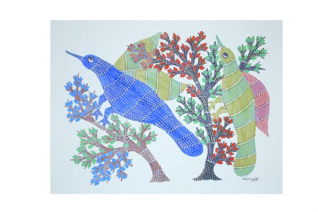 Handcrafted Multicolor Gond Paper Painting