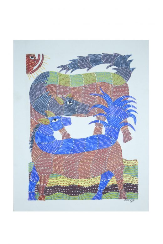 Handcrafted Multicolor Gond Paper Painting