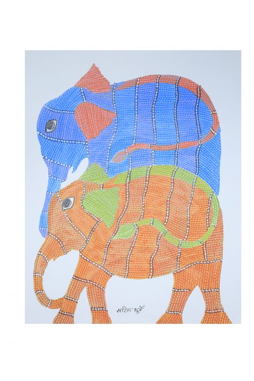 Handcrafted Multicolor Gond Paper Painting