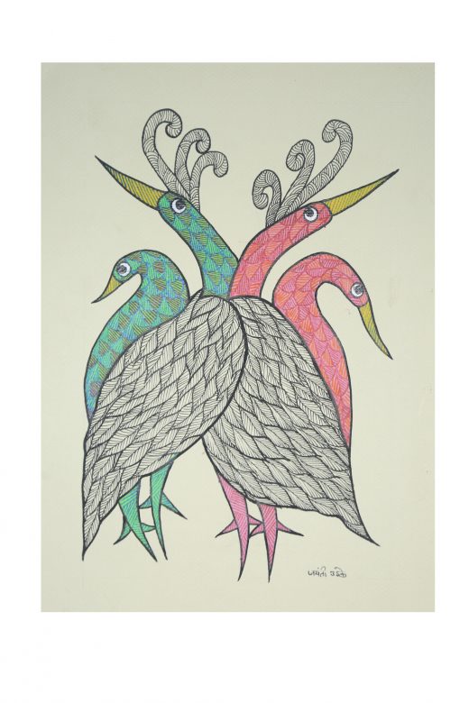 Handcrafted Multicolor Gond Paper Painting