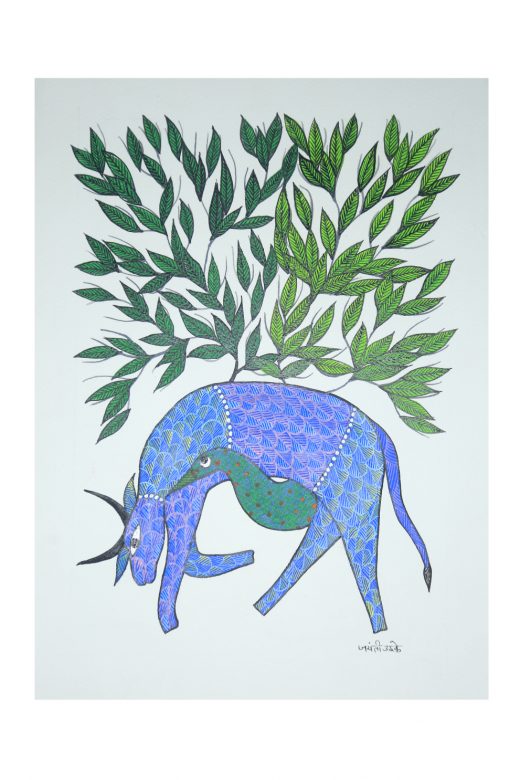 Handcrafted Multicolor Gond Paper Painting