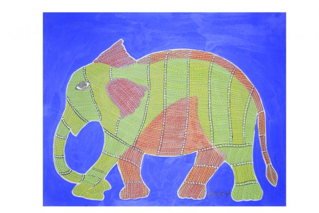 Handcrafted Multicolor Gond Paper Painting