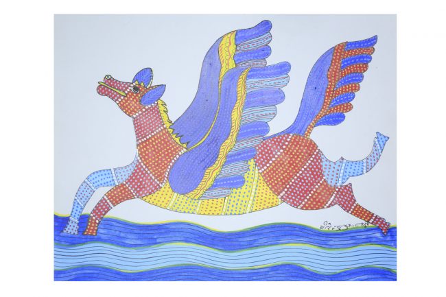 Handcrafted Multicolor Gond Paper Painting