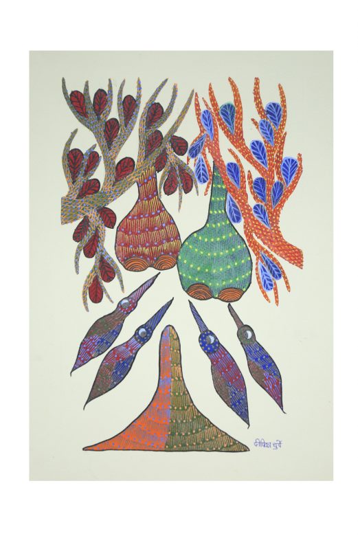 Handcrafted Multicolor Gond Paper Painting