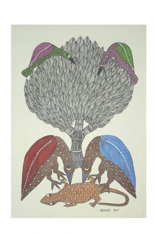 Handcrafted Multicolor Gond Paper Painting