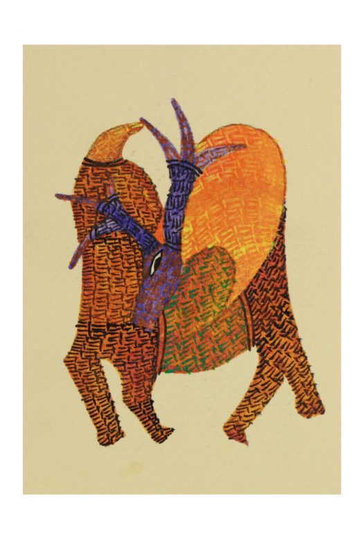 Handcrafted Multicolor Gond Paper Painting