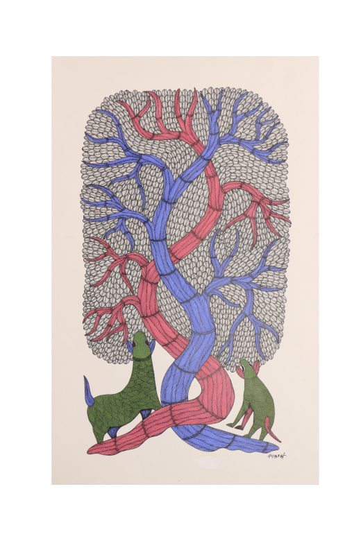 Handcrafted Multicolor Gond Paper Painting