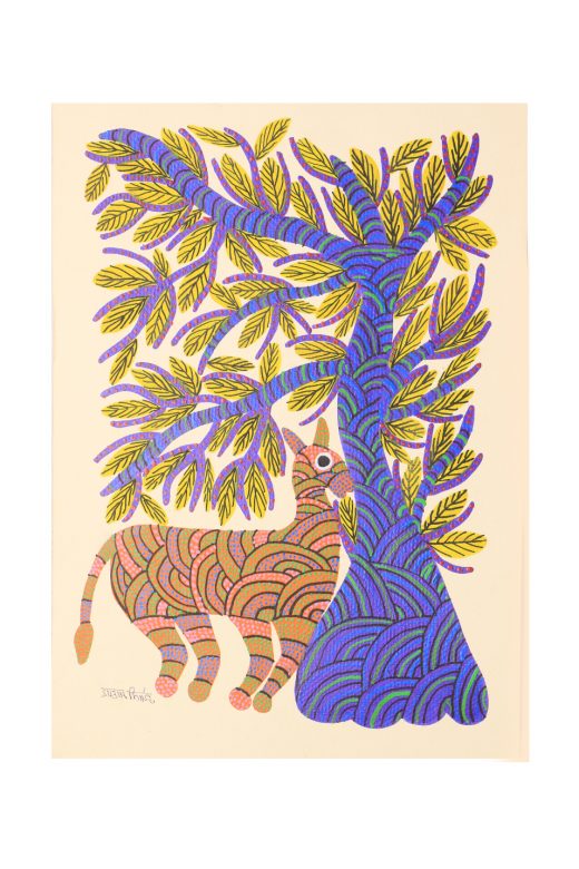 Handcrafted Multicolor Gond Paper Painting