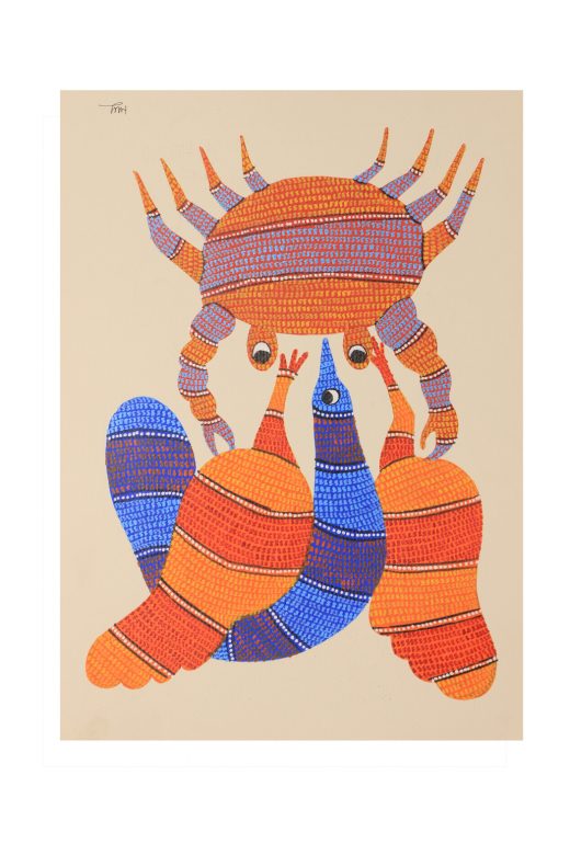 Handcrafted Multicolor Gond Paper Painting