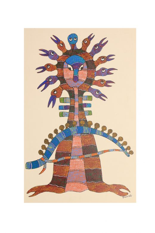 Handcrafted Multicolor Gond Paper Painting