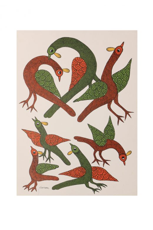 Handcrafted Multicolor Gond Paper Painting