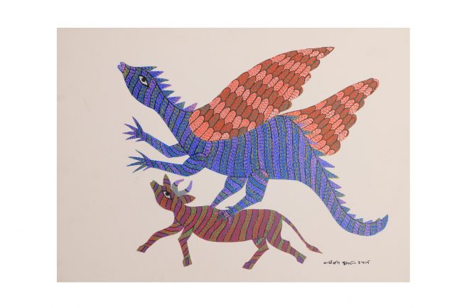 Handcrafted Multicolor Gond Paper Painting
