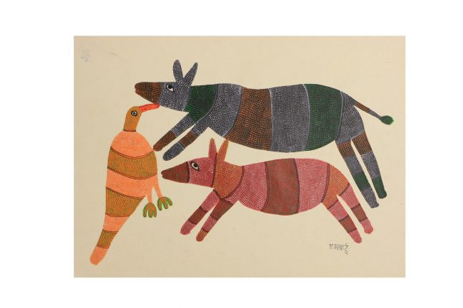 Handcrafted Multicolor Gond Paper Painting