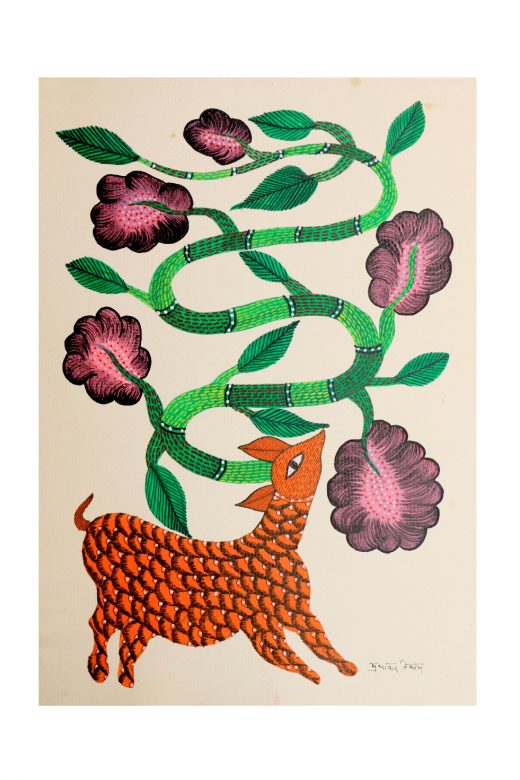 Handcrafted Multicolor Gond Paper Painting