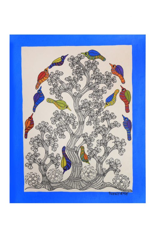 Handcrafted Multicolor Gond Paper Painting