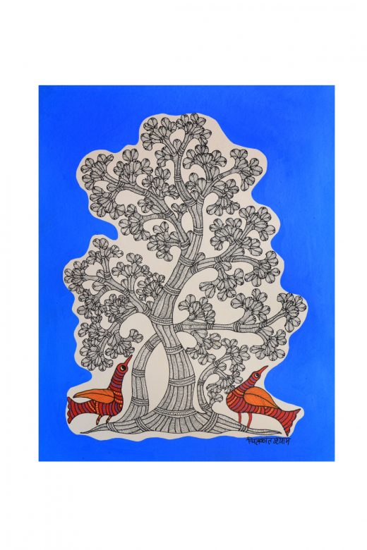 Handcrafted Multicolor Gond Paper Painting