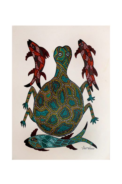 Handcrafted Multicolor Gond Paper Painting
