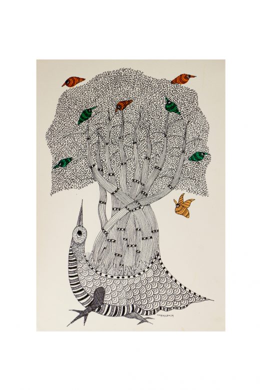 Handcrafted Multicolor Gond Paper Painting